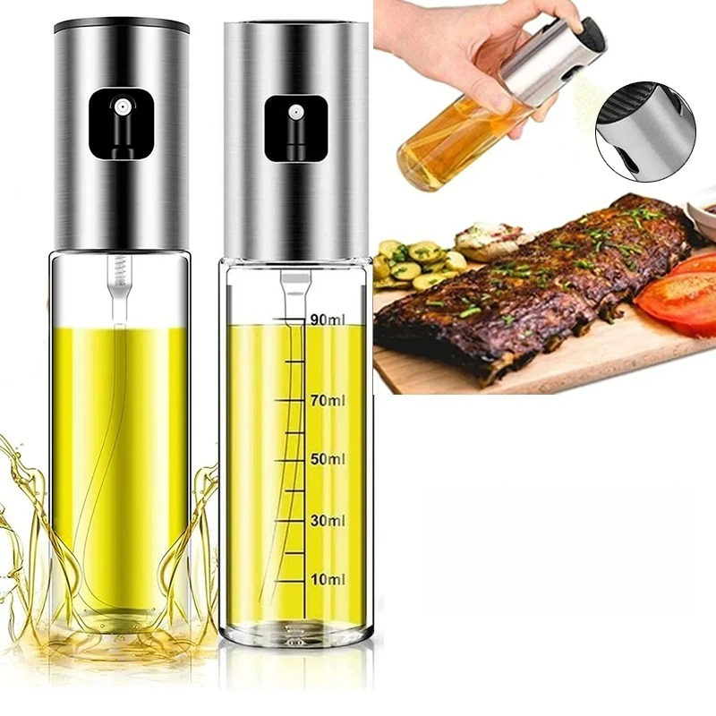 Oil Mister Spray Bottle - 1/2 шт. стеклянный распылитель для масла,