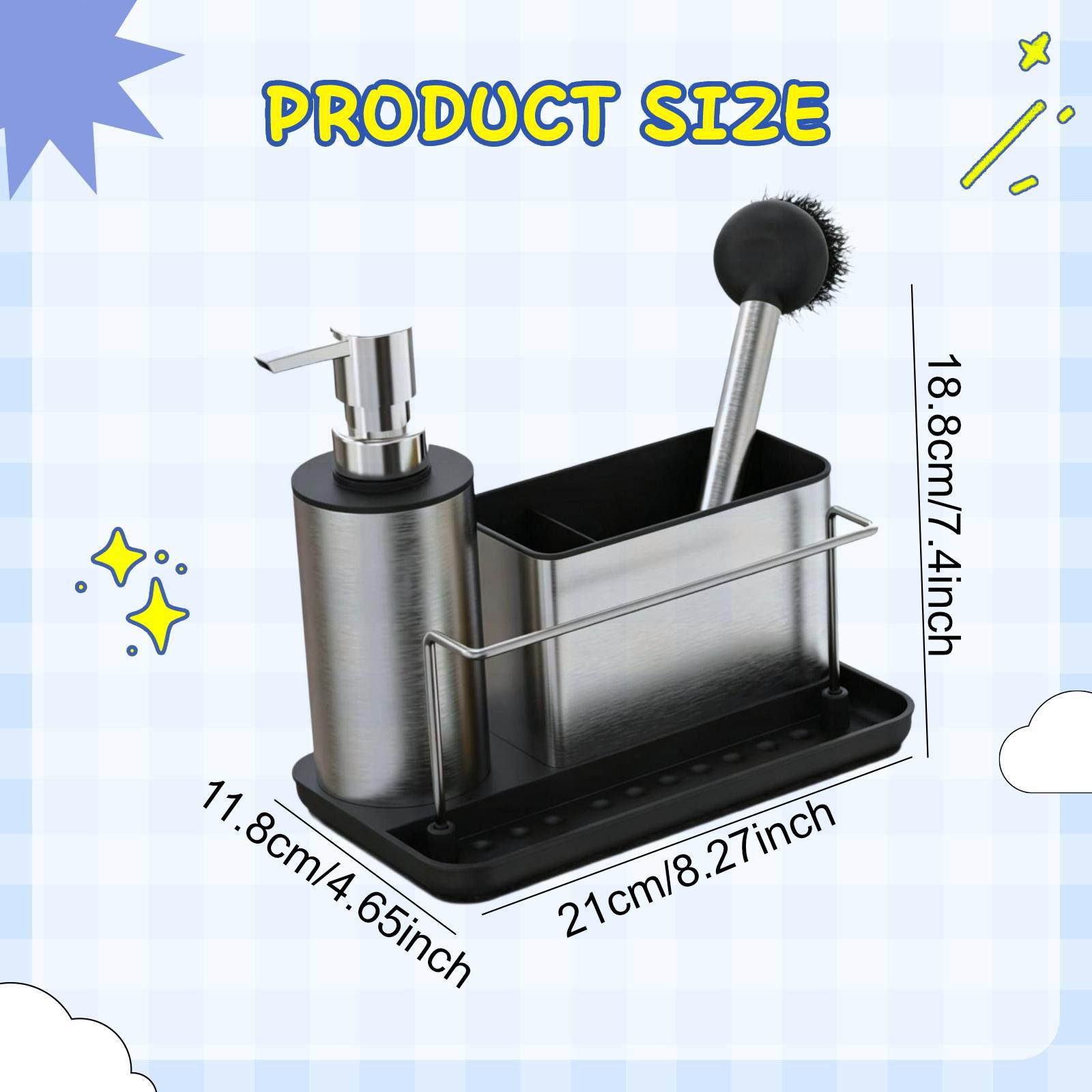 Kitchen Gadgets Dispenser Brush Holder - Набор для кухни: дозатор для мыла,