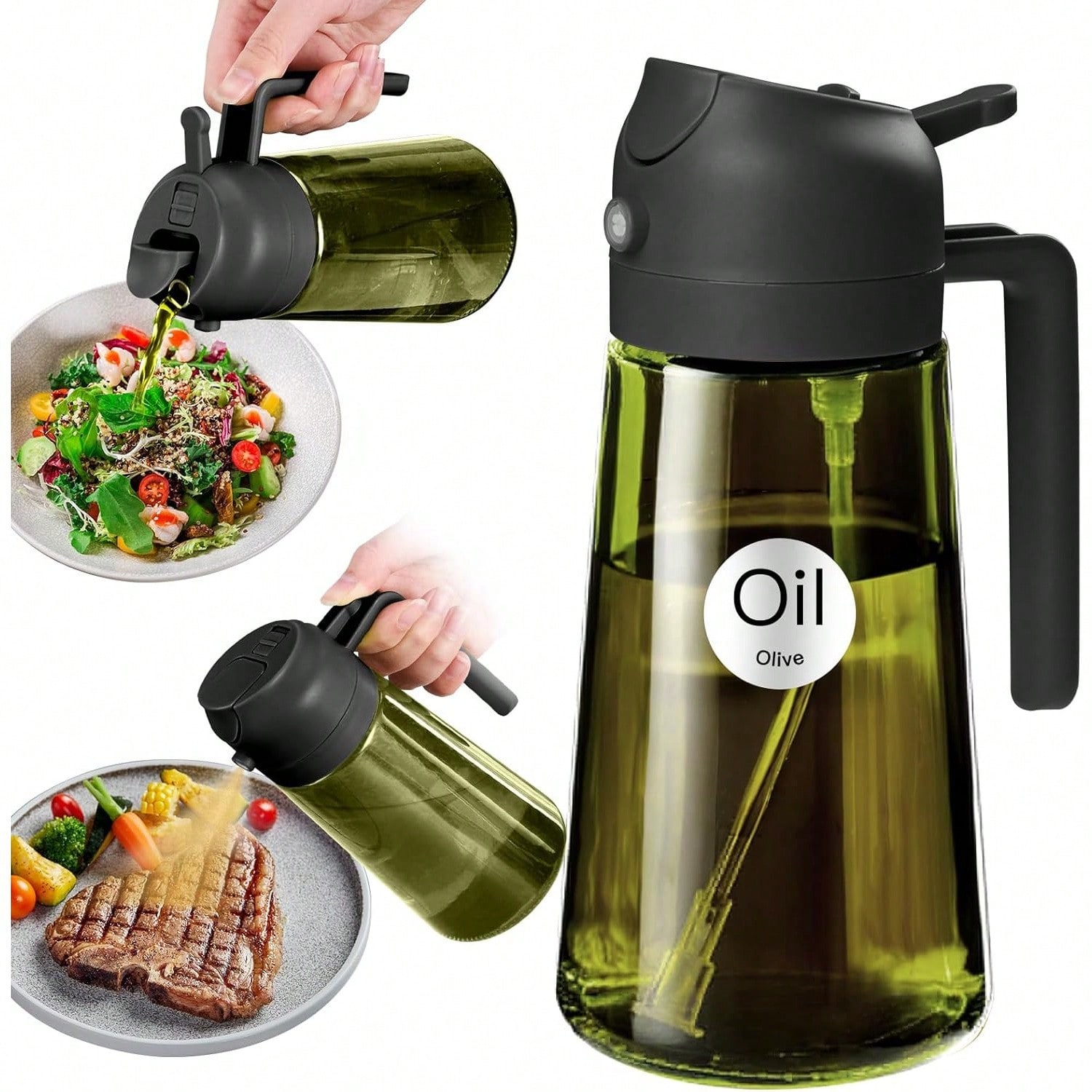 Oil Mister Spray Bottle - Премиальный дозатор для оливкового масла из