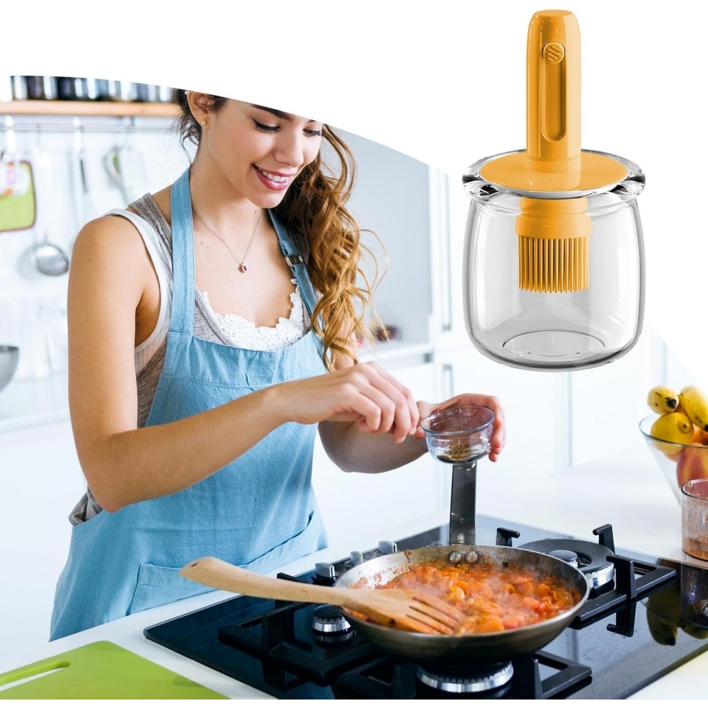 Диспенсер для кухонного масла, – обзор и цена Kitchen Gadgets Dispenser Brush Holder