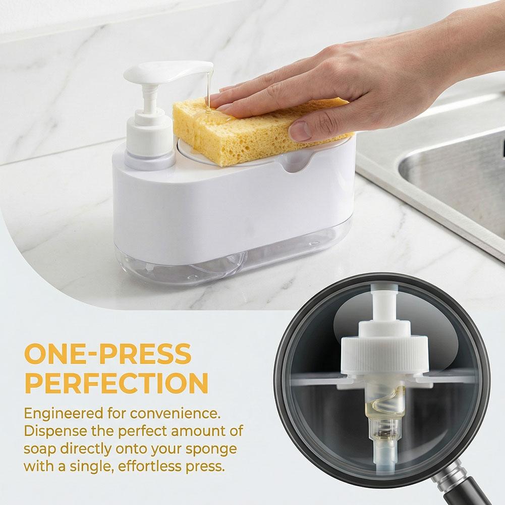 Автоматический дозатор для мою – обзор и цена Kitchen Gadgets Dispenser Brush Holder